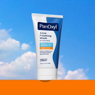 PanOxyl Acne Foaming Wash Benzoyl Peroxide 10% Maximum Strength Antimicrobial, 5.5 Oz, Package may vary