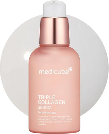 Medicube Triple Collagen Serum 1.85 fl.oz - Nourish dull skin with Triple Collagen Complex - A lightweight serum with Niacinamide and Hyaluronic Acid - Korean Skincare