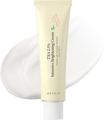 AXIS-Y TXA 2.5% Intensive Brightening Cream - Tranexamic Acid, Niacinamide & Glutathione for Hyperpigmentation & Dark Spot Corrector - Vegan Korean Skin Care Moisturizer Face Cream - 1.69 fl. oz.