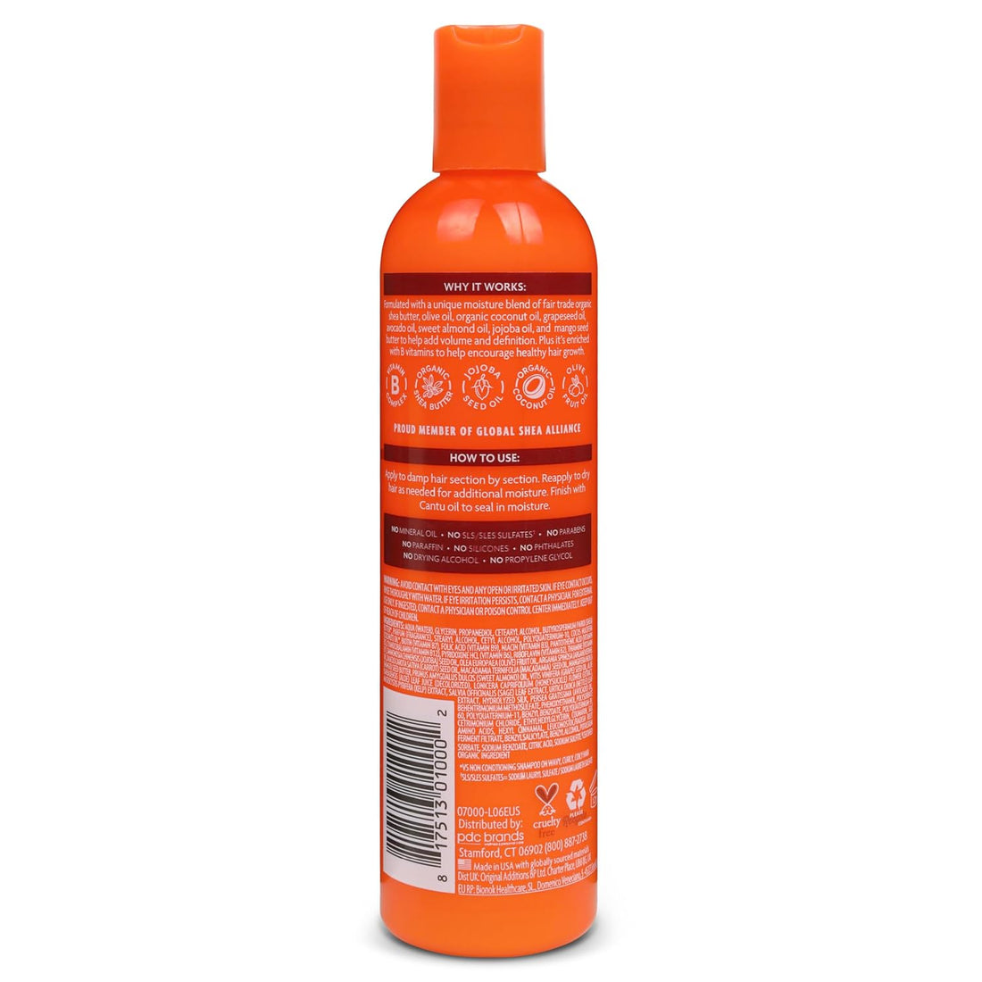 Cantu Moisturizing Curl Activator Cream for Natural Hair with Pure Shea Butter, 12 Oz