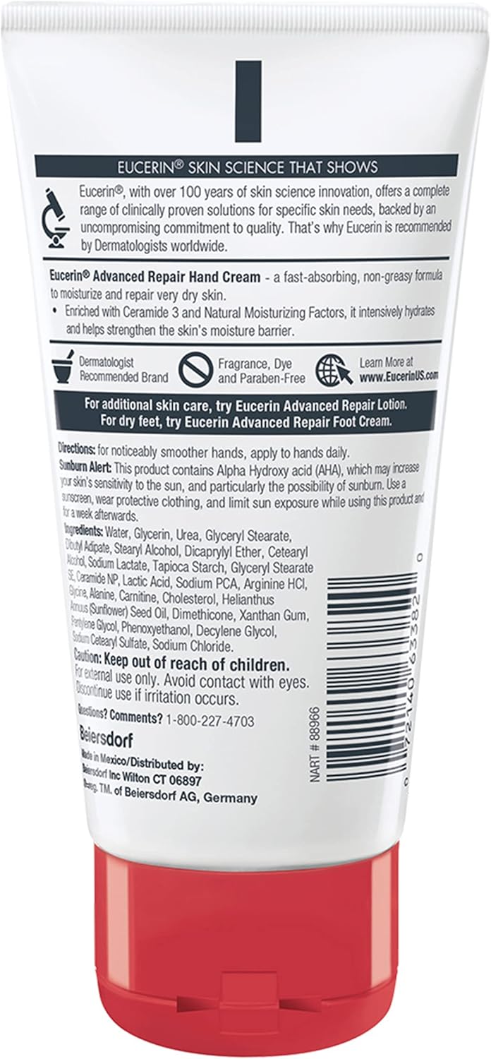 Eucerin Advanced Repair Hand Creme, 2.7 Oz