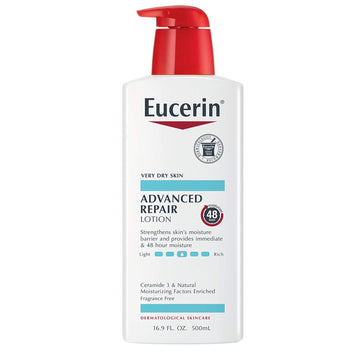 Eucerin Advanced Repair Lotion - Fragrance Free 16.9 Oz Pump Bottle