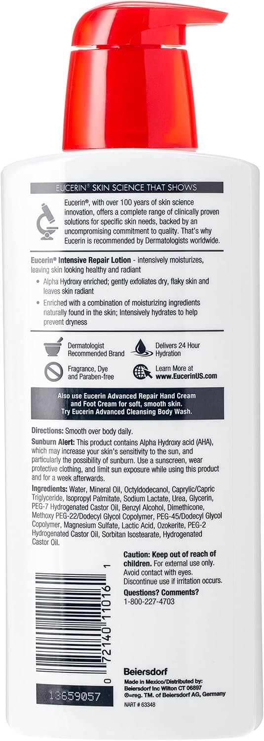 Eucerin Intensive Repair Enriched Lotion 16.9 Oz