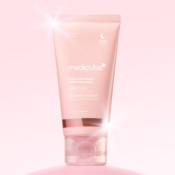 Medicube Collagen Overnight Wrapping Peel Off Facial Mask Pack - Elasticity & Hydration Care, Reduces Sagging & Dullness - Hydrolyzed Collagen For Glowing Skin - Korean Skin Care, 2.53 fl.oz