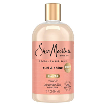 SheaMoisture Curl and Shine Coconut & Hibiscus Shampoo 13 oz